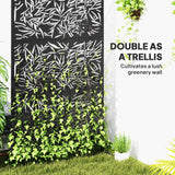Freestanding Outdoor Privacy Screen with Stand 122cm x 198cm - Bamboo Style