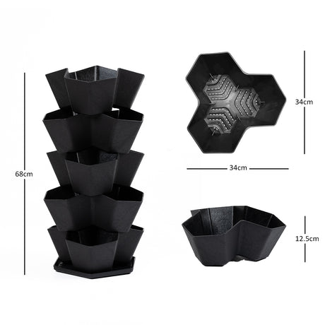 Garden Central Multy Home 5-Tier Stackable Planter