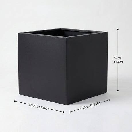 Galvanised Steel Cube Metal Planter 50x50x50cm