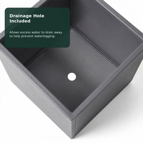Galvanised Steel Cube Metal Planter 50x50x50cm