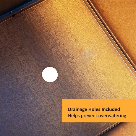 Corten Steel Cube Planter Pre-Rusted 50cm x 50cm