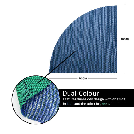 Reversible Dual-Colour Shower Mat - Quadrant Shower