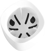 Nicoman Squircle White Toilet Brush & Holder With Silicone Head