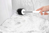 Nicoman Squircle White Toilet Brush & Holder With Silicone Head