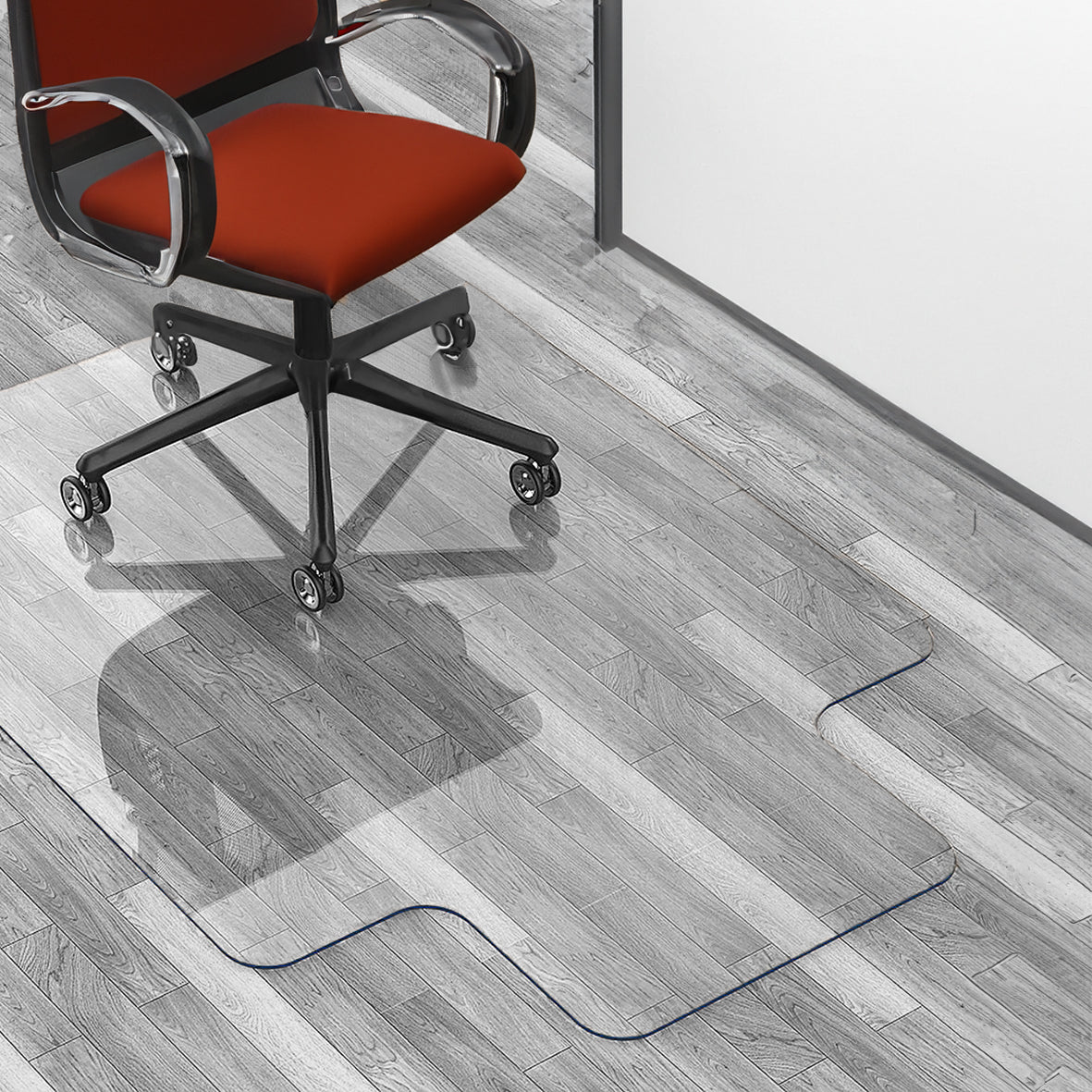 Chair Mat for Hard Floors - 90x120cm with Lip