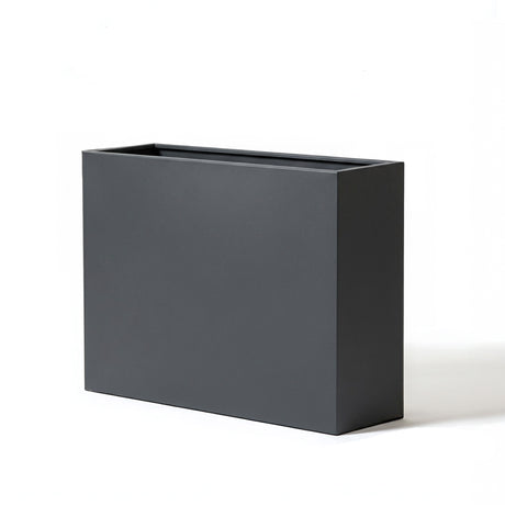 Galvanised Matte Trough Metal Planter - 90cm x 82cm