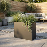 Galvanised Steel Trough Metal Planter - 90cm x 82cm