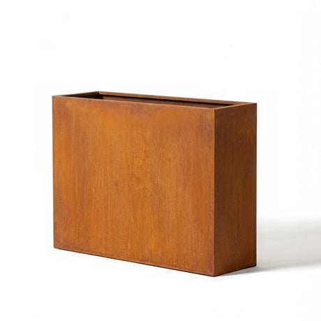 Galvanised Matte Trough Metal Planter - 90cm x 82cm