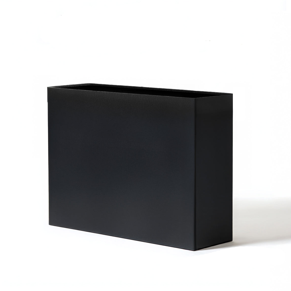 Galvanised Matte Black Trough Planter - 90cm x 82cm