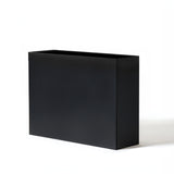 Galvanised Matte Black Trough Planter - 90cm x 82cm