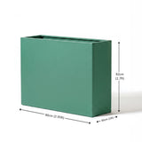 Galvanised Steel Trough Metal Planter 90cm x 82cm - Green