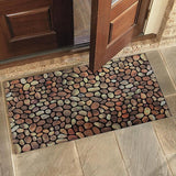 Stone Pebble Stylised Indoor & Outdoor Mat - Beige