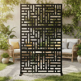 Metal Outdoor Privacy Screen 90cm x 180cm - Maze