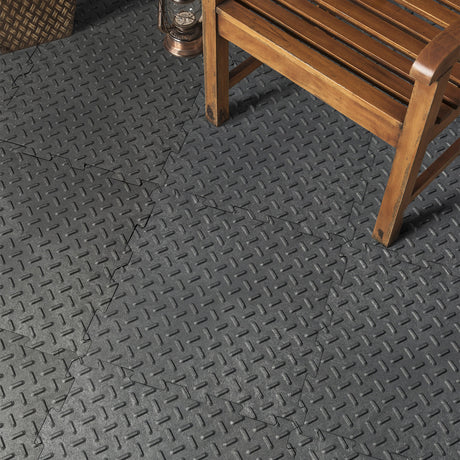 Alpha Tile Interlocking Recycled Rubber Floor Tile 30cm x 30cm