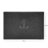 "Anchors Away" Grey Spaghetti Door Mat