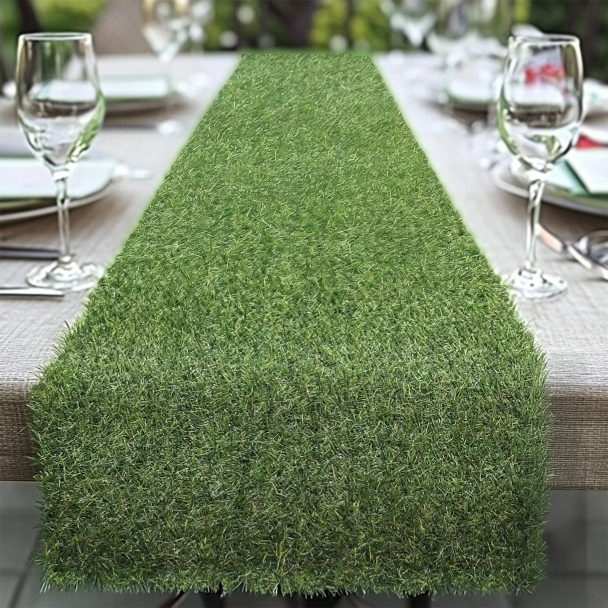 Artificial Grass Table Runner 120cm x 35cm