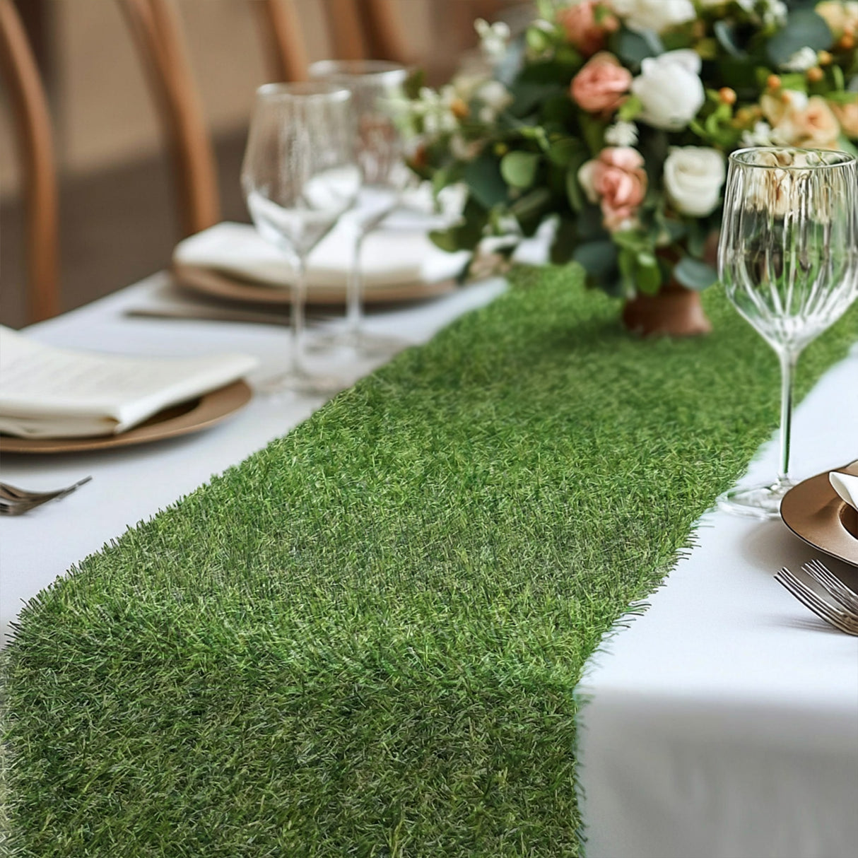 Artificial Grass Table Runner 120cm x 35cm