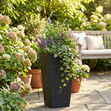 Avondale Black Seagrass Recycled Rubber Plant Pot