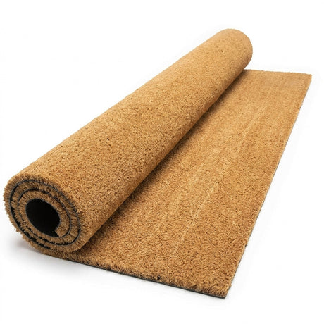 Natural Coconut Coir Entrance Matting - 1m and 2m Wide Rolls