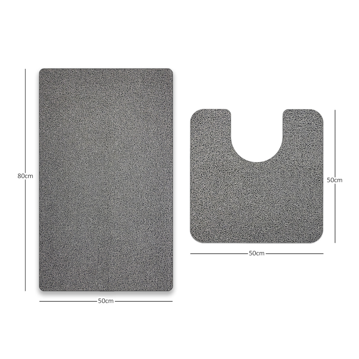 Bath Mat and Pedestal Set