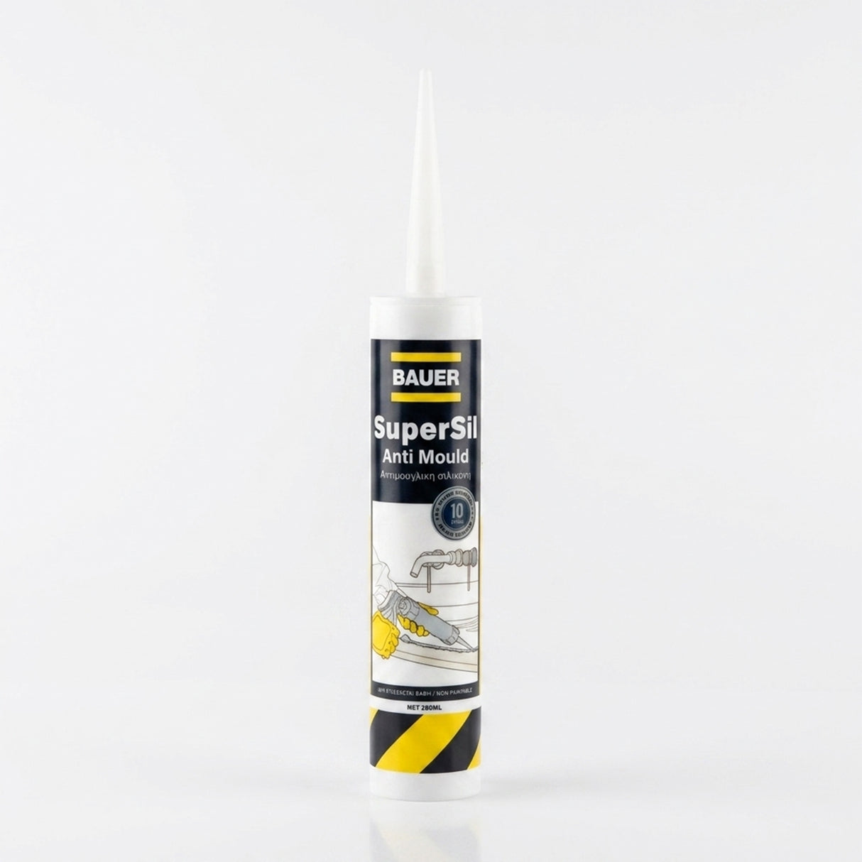 Bauer Supersil Anti-Mould Silicone Sealant 280ml
