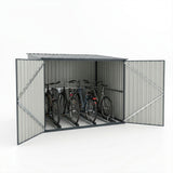 Metal Bicycle Storage Shed for Up to 4 Bikes