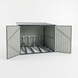 Metal Bicycle Storage Shed for Up to 4 Bikes