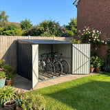 Metal Bicycle Storage Shed for Up to 4 Bikes