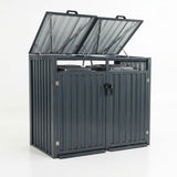 Outdoor Metal Garbage Bin Shed