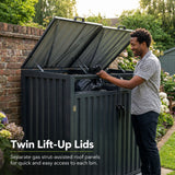 Outdoor Metal Garbage Bin Shed
