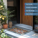 Nicoman Elegant Tile Mat Barrier Door Mat - Blue Edge