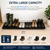 Shoes, Boots & Wellies Tray - Plain Black - Soft Rubber