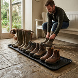 Shoes, Boots & Wellies Tray - Plain Black - Soft Rubber