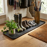 Shoes, Boots & Wellies Tray - Plain Black - Soft Rubber