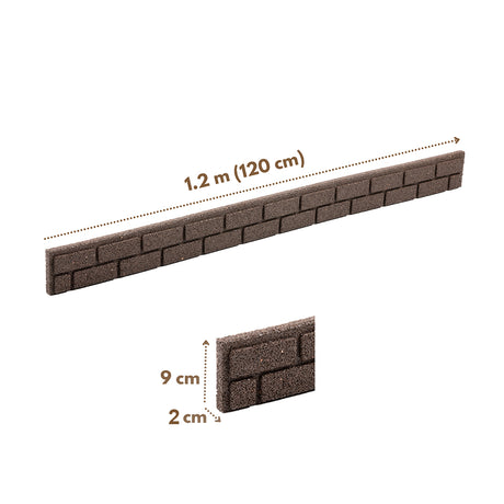 Recycled Rubber Lawn Edging Ultra Curve Bricks Border