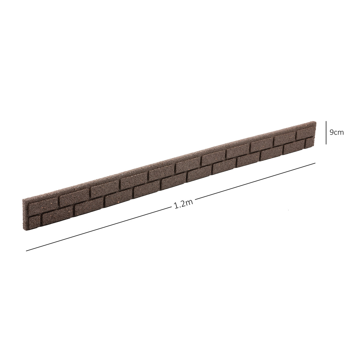 Recycled Rubber Lawn Edging Ultra Curve Bricks Border