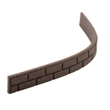 Recycled Rubber Lawn Edging Ultra Curve Bricks Border