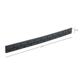 Recycled Rubber Lawn Edging Ultra Curve Bricks - Grey