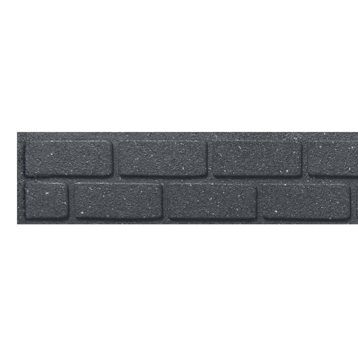 Recycled Rubber Lawn Edging Ultra Curve Bricks - Grey