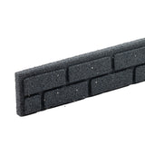 Recycled Rubber Lawn Edging Ultra Curve Bricks - Grey