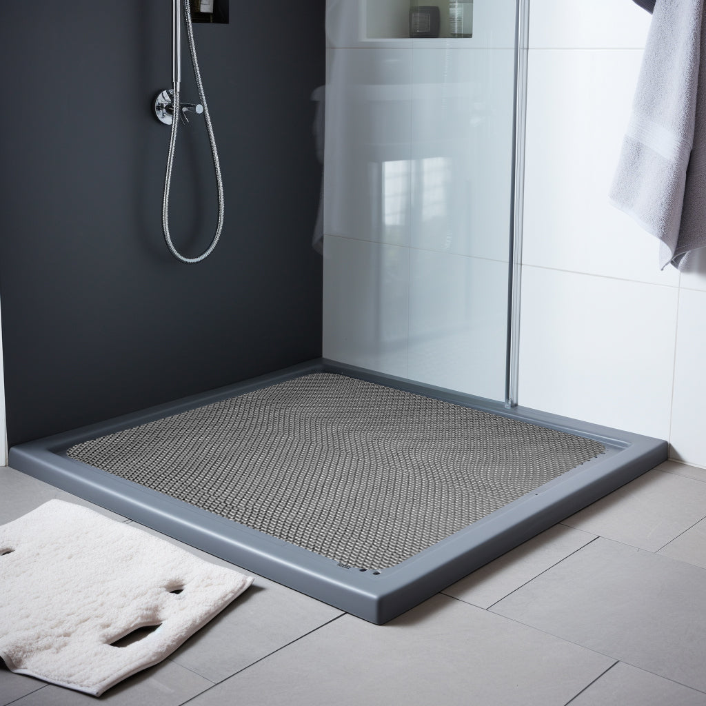 Reversible Dual-Colour Shower Mat - Square Shower