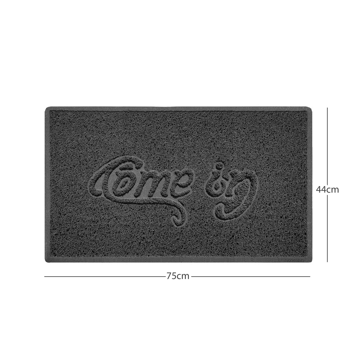 "Come In" Grey Spaghetti Door Mat