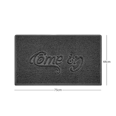 "Come In" Grey Spaghetti Door Mat