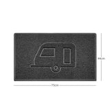 "Caravan Love" Grey Spaghetti Door Mat