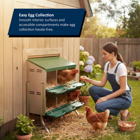 Metal Chicken Nest Box – Sturdy, Hygienic & Organised