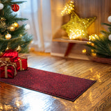 Indoor Spaghetti Door Mat - Red & Black