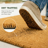 Natural Coconut Coir Entrance Matting - 1m and 2m Wide Rolls
