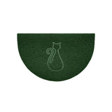 Cat Embossed Halfmoon Indoor/Sheltered Outdoor Spaghetti Doormat