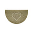 Heart Embossed Halfmoon Indoor/Sheltered Outdoor Spaghetti Doormat