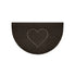 Heart Embossed Halfmoon Indoor and Sheltered Outdoor Spaghetti Doormat